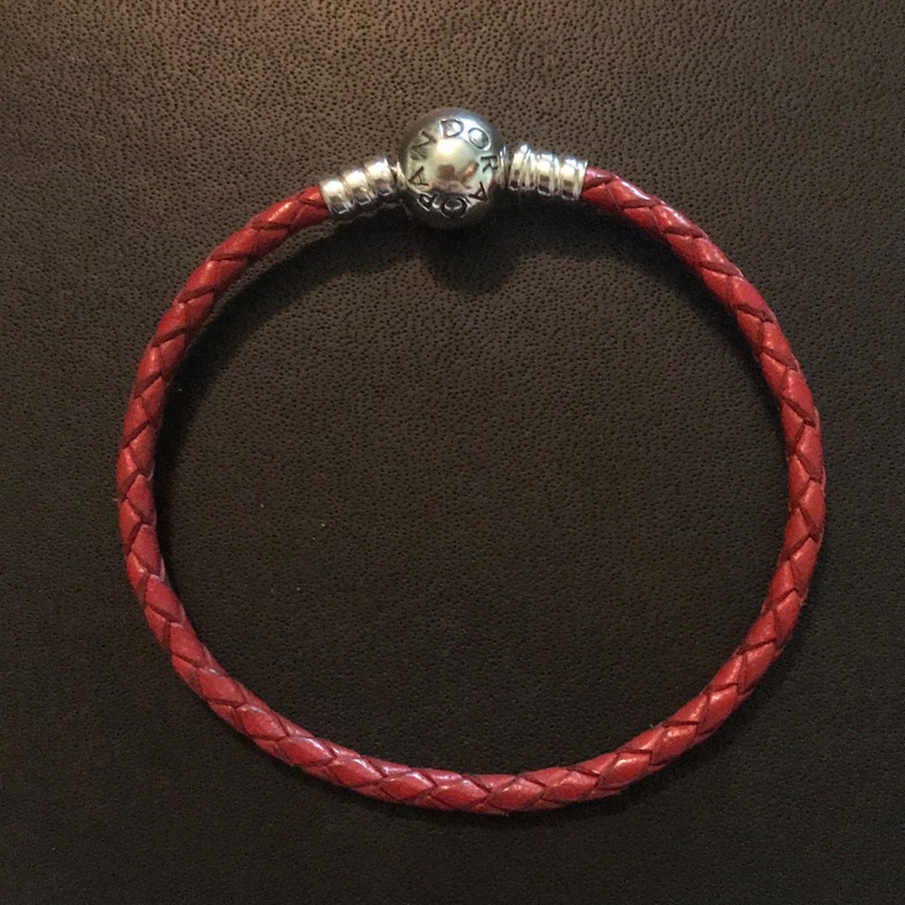 Pandora Red Leather Bracelet